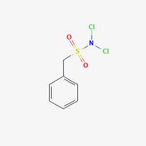 molecular formula C7H7Cl2NO2S B14497440 N,N-Dichloro-1-phenylmethanesulfonamide CAS No. 63636-97-5