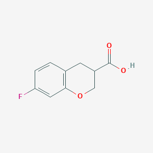 molecular formula C10H9FO3 B1449745 7-Fluorochroman-3-carboxylic acid CAS No. 1410797-04-4