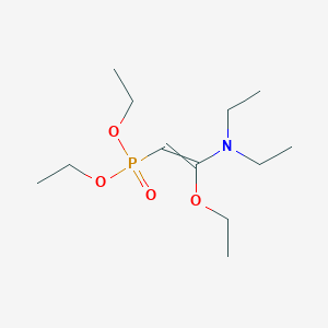 molecular formula C12H26NO4P B14497491 Diethyl [2-(diethylamino)-2-ethoxyethenyl]phosphonate CAS No. 63249-11-6