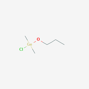 molecular formula C5H13ClGeO B14497572 Chloro(dimethyl)propoxygermane CAS No. 62982-10-9