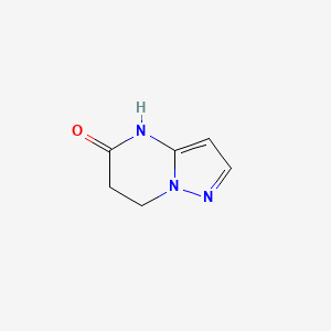 molecular formula C6H7N3O B1449758 6,7-dihydropyrazolo[1,5-a]pyrimidin-5(4H)-one CAS No. 29303-21-7
