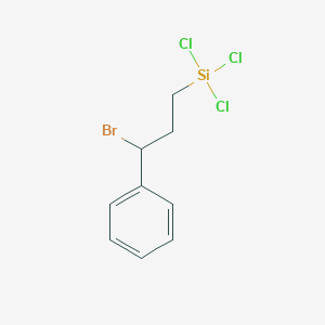 molecular formula C9H10BrCl3Si B14497586 (3-Bromo-3-phenylpropyl)(trichloro)silane CAS No. 65063-21-0