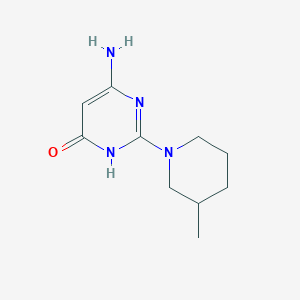 molecular formula C10H16N4O B1449760 6-amino-2-(3-methylpiperidin-1-yl)pyrimidin-4(3H)-one CAS No. 1020243-95-1