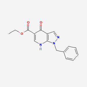 Ethyl 1-benzyl-4-hydroxy-1H-pyrazolo[3,4-b]pyridine-5-carboxylate