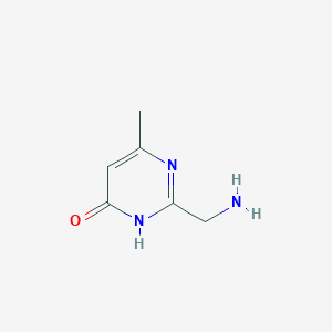 B1449764 2-(Aminomethyl)-6-methylpyrimidin-4(3H)-one CAS No. 5993-95-3
