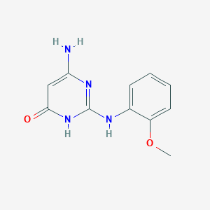 6-amino-2-[(2-methoxyphenyl)amino]pyrimidin-4(3H)-one