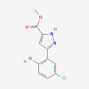 Methyl 3-(5-chloro-2-hydroxyphenyl)-1H-pyrazole-5-carboxylate