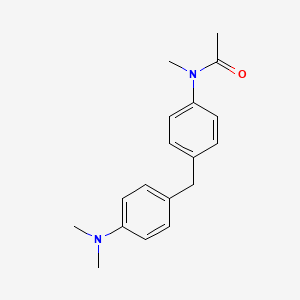 molecular formula C18H22N2O B14497803 N-(4-{[4-(Dimethylamino)phenyl]methyl}phenyl)-N-methylacetamide CAS No. 63157-76-6