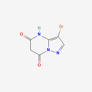 molecular formula C6H4BrN3O2 B1449782 3-bromo-4H-pyrazolo[1,5-a]pyrimidine-5,7-dione CAS No. 57489-76-6