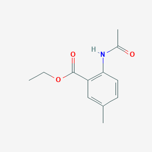 molecular formula C12H15NO3 B14497828 Ethyl 2-acetamido-5-methylbenzoate CAS No. 63243-79-8