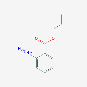 molecular formula C10H11N2O2+ B14497832 2-(Propoxycarbonyl)benzene-1-diazonium CAS No. 65000-23-9