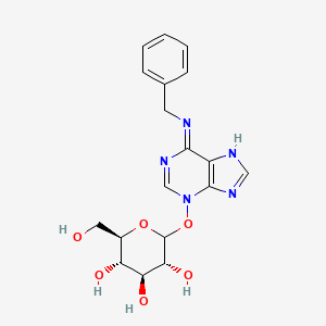 (3R,4S,5S,6R)-2-((6-(Benzylamino)-3H-purin-3-yl)oxy)-6-(hydroxymethyl)tetrahydro-2H-pyran-3,4,5-triol