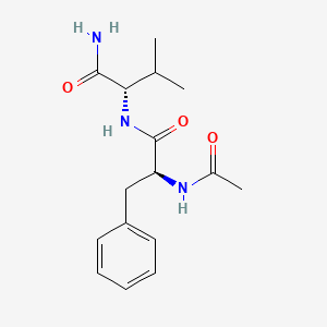molecular formula C16H23N3O3 B14497883 N-Acetyl-L-phenylalanyl-L-valinamide CAS No. 65118-48-1