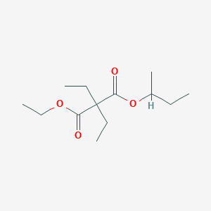 molecular formula C13H24O4 B14497890 Malonic acid, diethyl-, ethyl isobutyl ester CAS No. 63917-09-9