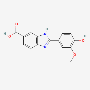 2-(4-Hydroxy-3-methoxyphenyl)-1H-benzimidazole-5-carboxylic acid