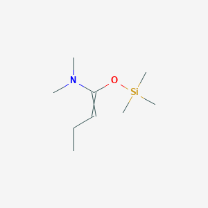 molecular formula C9H21NOSi B14497901 N,N-Dimethyl-1-[(trimethylsilyl)oxy]but-1-en-1-amine CAS No. 64728-12-7