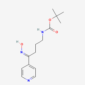 (4-Hydroxyimino-4-pyridin-4-yl-butyl)-carbamic acid tert-butyl ester