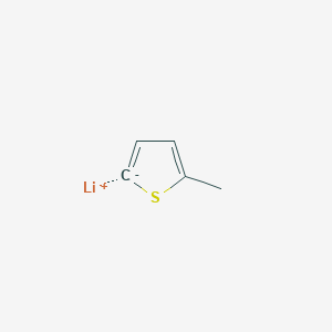 molecular formula C5H5LiS B14497926 lithium;5-methyl-2H-thiophen-2-ide CAS No. 63762-42-5