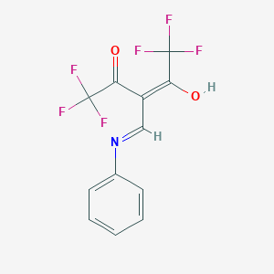 molecular formula C12H7F6NO2 B1449793 3-(Anilinomethylidene)-1,1,1,5,5,5-hexafluoropentane-2,4-dione CAS No. 142503-36-4