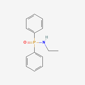 molecular formula C14H16NOP B14497944 Phosphinic amide, N-ethyl-P,P-diphenyl- CAS No. 63528-17-6