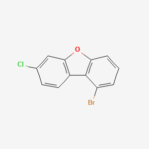 molecular formula C12H6BrClO B1449796 1-Bromo-7-chlorodibenzo[b,d]furan CAS No. 2173555-52-5
