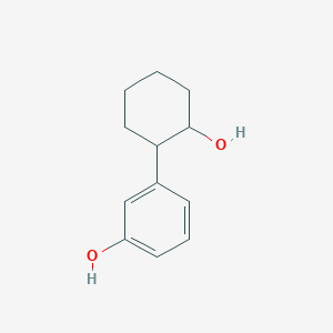molecular formula C12H16O2 B14497963 Phenol, 3-(2-hydroxycyclohexyl)- CAS No. 65193-15-9