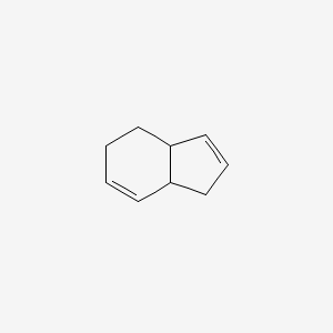 molecular formula C9H12 B14497975 3a,4,5,7a-Tetrahydro-1H-indene CAS No. 64849-22-5