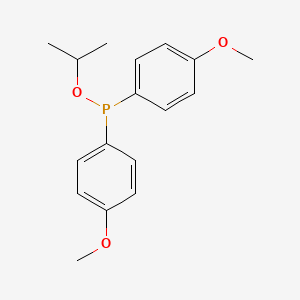 molecular formula C17H21O3P B14497976 Propan-2-yl bis(4-methoxyphenyl)phosphinite CAS No. 63507-07-3