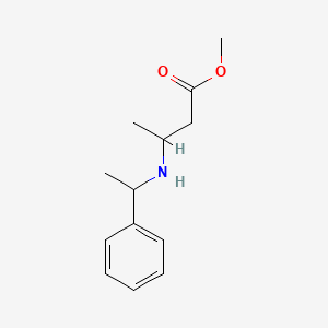 molecular formula C13H19NO2 B14497984 Butanoic acid, 3-[(1-phenylethyl)amino]-, methyl ester CAS No. 53118-62-0