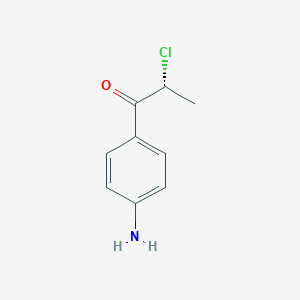 1-Propanone, 1-(4-aminophenyl)-2-chloro-, (R)-(9CI)