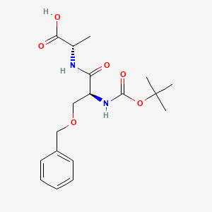 molecular formula C18H26N2O6 B14498050 O-Benzyl-N-(tert-butoxycarbonyl)-L-seryl-L-alanine CAS No. 63013-70-7