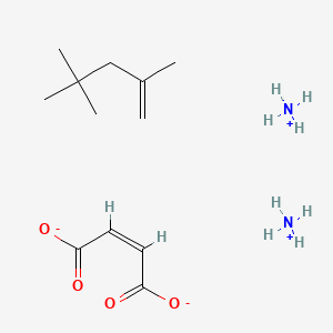 molecular formula C12H26N2O4 B14498075 diazanium;(Z)-but-2-enedioate;2,4,4-trimethylpent-1-ene CAS No. 65379-31-9