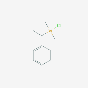 molecular formula C10H15ClSi B14498090 Chloro(dimethyl)(1-phenylethyl)silane CAS No. 65118-86-7