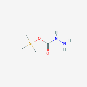 molecular formula C4H12N2O2Si B14498132 Trimethylsilyl hydrazinecarboxylate CAS No. 65071-26-3