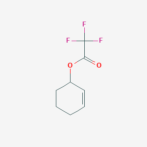 molecular formula C8H9F3O2 B14498143 Acetic acid, trifluoro-, 2-cyclohexen-1-yl ester CAS No. 64487-54-3