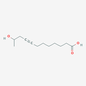molecular formula C12H20O3 B14498173 11-Hydroxydodec-8-ynoic acid CAS No. 64418-69-5