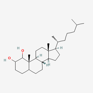 molecular formula C27H48O2 B14498195 Cholestane-1,2-diol CAS No. 63121-08-4