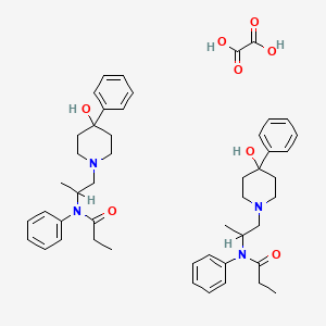 molecular formula C48H62N4O8 B14498215 N-(1-Methyl-2-(4-hydroxy-4-phenylpiperidino)ethyl)propionanilide CAS No. 63916-01-8
