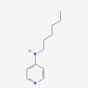 molecular formula C11H18N2 B14498252 4-Pyridinamine, N-hexyl- CAS No. 64690-14-8