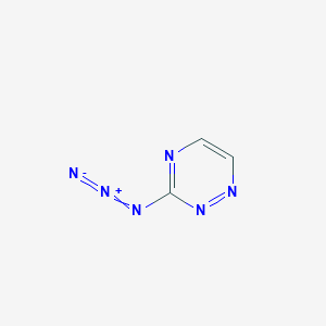 molecular formula C3H2N6 B14498274 3-Azido-1,2,4-triazine CAS No. 63931-06-6