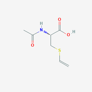 molecular formula C7H11NO3S B14498300 N-Acetyl-S-ethenyl-L-cysteine CAS No. 64349-11-7
