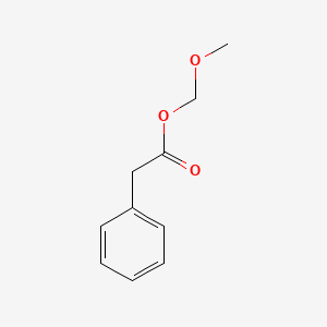 molecular formula C10H12O3 B14498309 Benzeneacetic acid, methoxymethyl ester CAS No. 64846-50-0