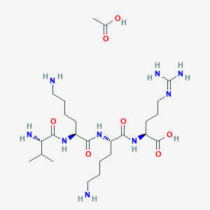 molecular formula C25H51N9O7 B1449832 H-Val-Lys-Lys-Arg-OH Acetate CAS No. 286471-39-4