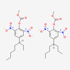 molecular formula C32H44N4O14 B14498321 Methyl-2,6-dinitro-4-s-octylphenyl carbonate CAS No. 63919-26-6