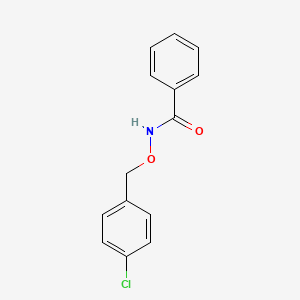 molecular formula C14H12ClNO2 B14498340 N-[(4-Chlorophenyl)methoxy]benzamide CAS No. 64583-55-7