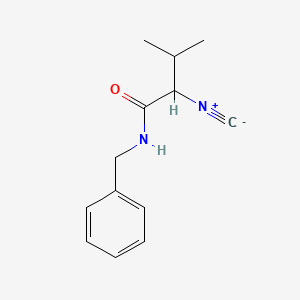 molecular formula C13H16N2O B14498395 N-Benzyl-2-isocyano-3-methylbutanamide CAS No. 63348-63-0