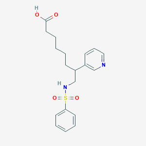 8-(Benzenesulfonamido)-7-(3-pyridinyl)octanoic acid