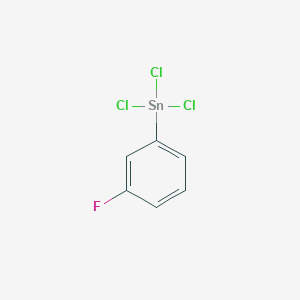 molecular formula C6H4Cl3FSn B14498406 Trichloro(3-fluorophenyl)stannane CAS No. 62942-31-8