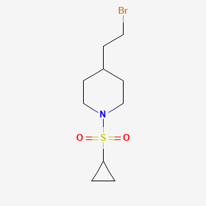 4-(2-Bromoethyl)-1-(cyclopropanesulfonyl)piperidine