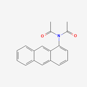 molecular formula C18H15NO2 B14498420 N-Acetyl-N-(anthracen-1-YL)acetamide CAS No. 63512-10-7